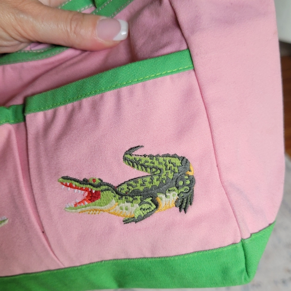 CJ LAING PREPPY ALLIGATOR HANDBAG - Picture 4 of 13